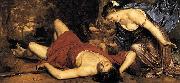 Cornelis Holsteyn Venus and Cupid lamenting the dead Adonis